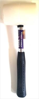 Hammer Mallet Rubber Steel Shaft 700Gr White Rigger - Tool and Hardware ...